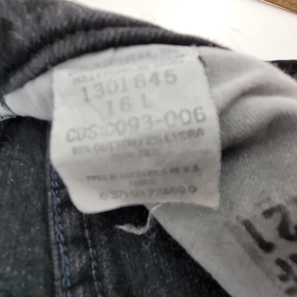 Vtg Lee Riders Jeans Womens 16 TALL Black High Rise Mom Stretch Heavyweight EUC - Picture 11 of 13